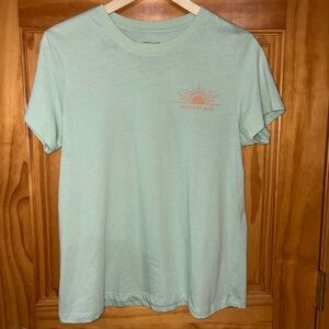 United By Blue Womens Mint Green Graphic Tee
